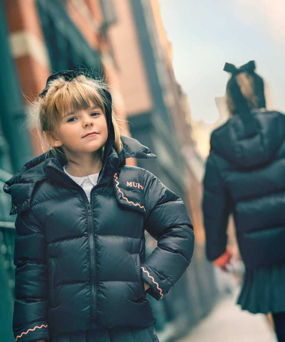 Black Coral Tracery Down Coat